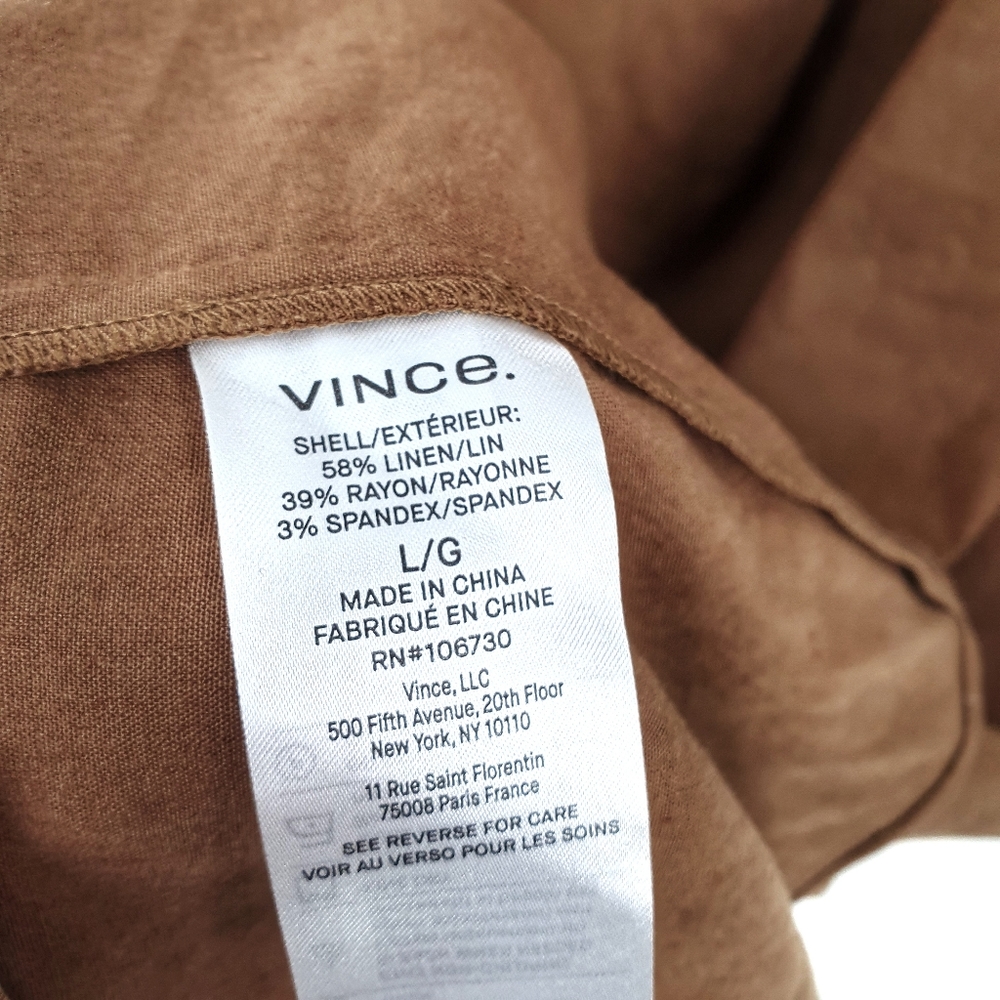 Vince PoetStrap Linen Midi Romantic Pleated Dress Gem